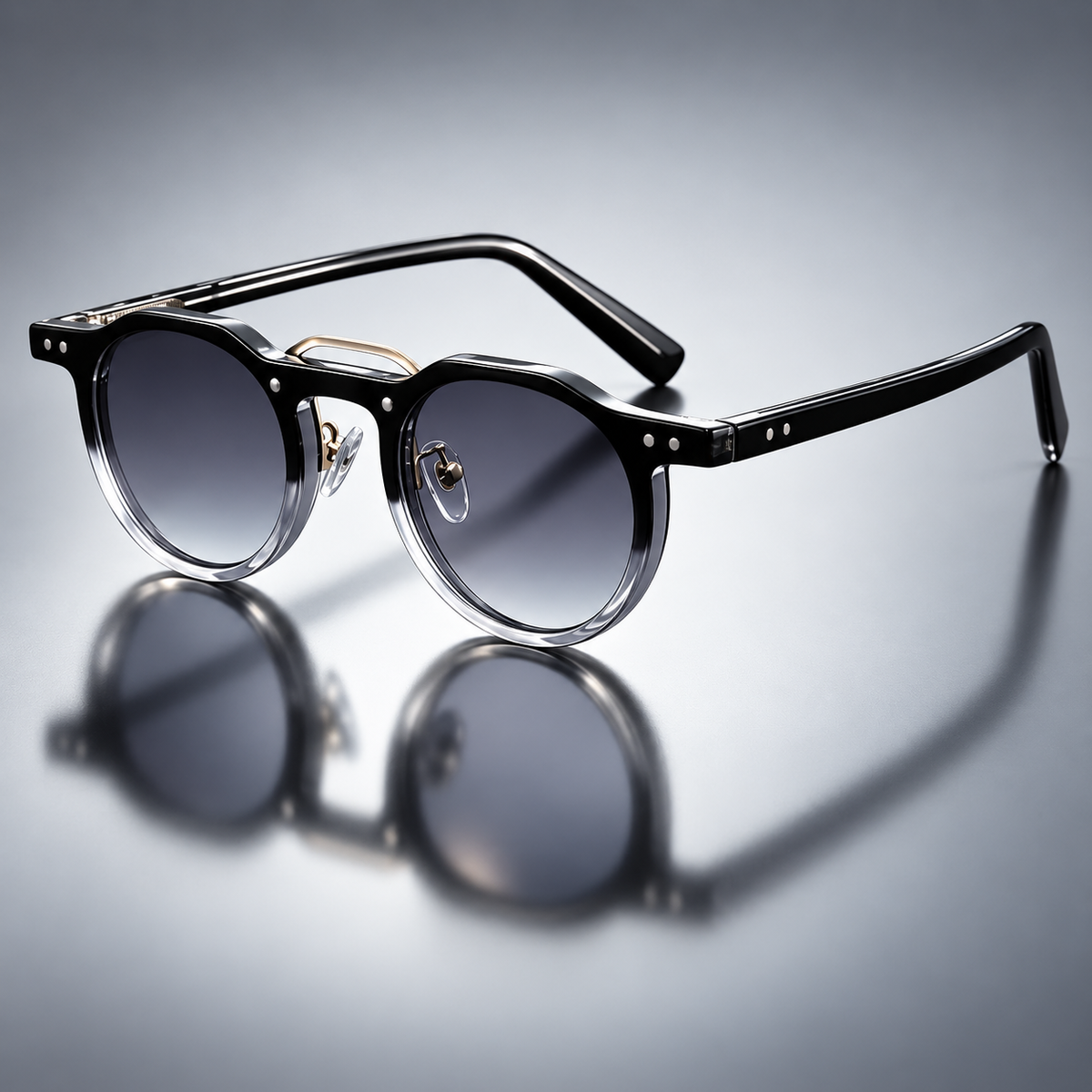 Round Double Beam Sunglasses – 5 Colours | One Size | Plastic & UV400