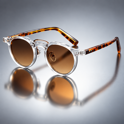 Round Double Beam Sunglasses – 5 Colours | One Size | Plastic & UV400