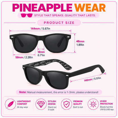 Oval Polarized Sunglasses – 9 Colours | One Size | Polycarbonate & TAC