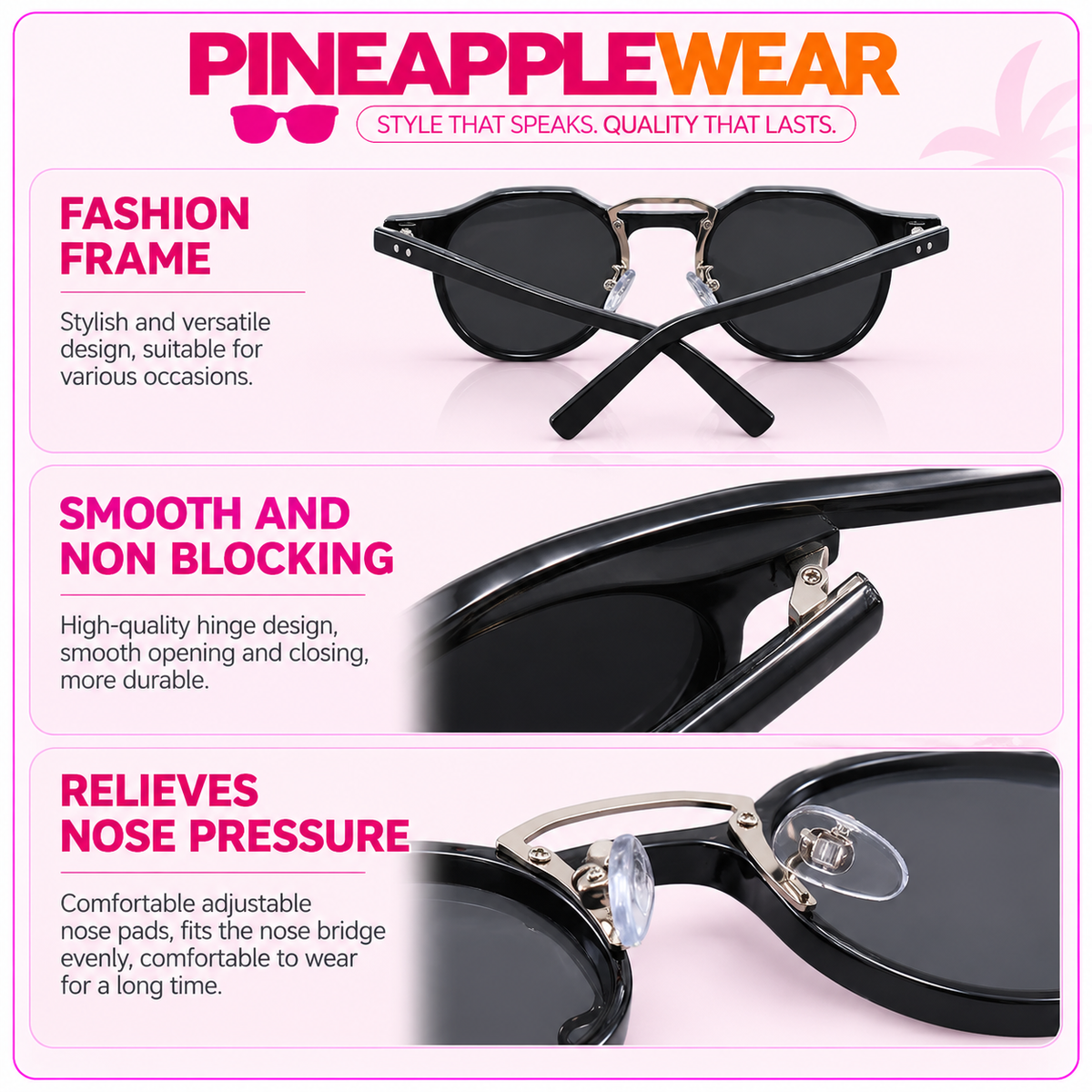 Vintage Round Sunglasses – 6 Colours | One Size | Plastic & TAC