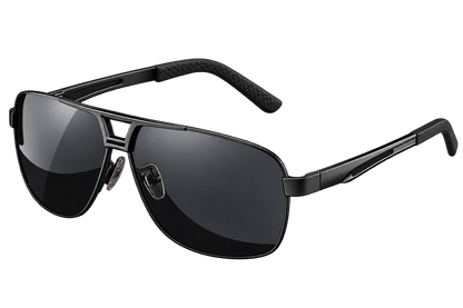 Square Photochromic Polarized Sunglasses – Silvery, Red, Golden & Black | One Size | Aluminium & TAC