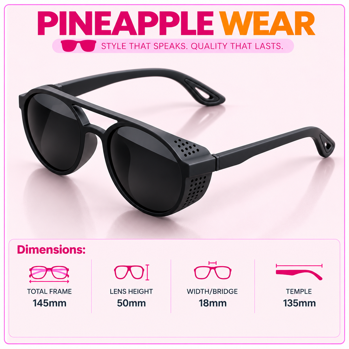 Steampunk Goggle Sunglasses – 6 Colours | One Size | Polycarbonate & UV400