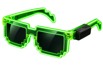 LED Light-Up Party Glasses – 9 Colours | One Size | Plastic