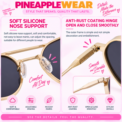 Vintage Oval Sunglasses – 9 Colours | One Size | Alloy Frame