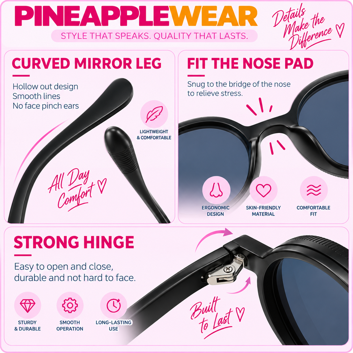 ND Filter Sunglasses – 5 Colours | Adjustable Light Control | TR-90 & Metal