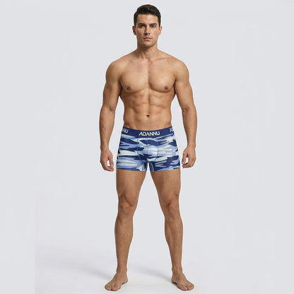 Adannu Camo Push-Up Boxer Short – 3 Colours | M–2XL | Nylon, Cotton & Lycra