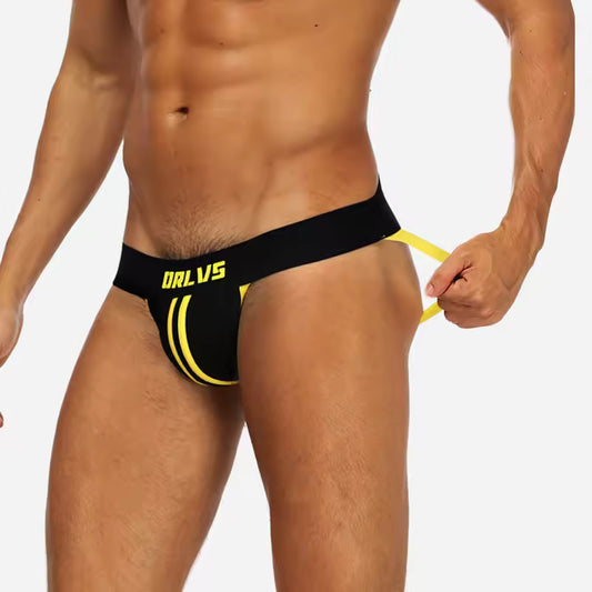 Open-Back Bikini G-String Brief – 4 Colours | M–2XL | Cotton & Elastane