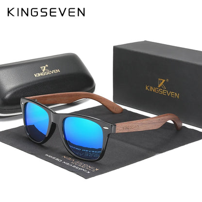 Handmade Wooden Polarised Sunglasses – 6 Colours | One Size | Walnut & Polycarbonate
