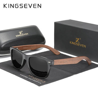 Handmade Wooden Polarised Sunglasses – 6 Colours | One Size | Walnut & Polycarbonate