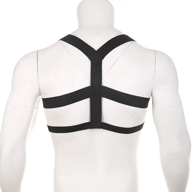 Elastic Body Chest Harness 🌈 Rainbow & Solid Colors
