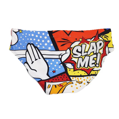 Swimbrief Nasty Comic – 4 Bold Prints | With or Without Pad | M–XXL