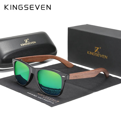 Handmade Wooden Polarised Sunglasses – 6 Colours | One Size | Walnut & Polycarbonate
