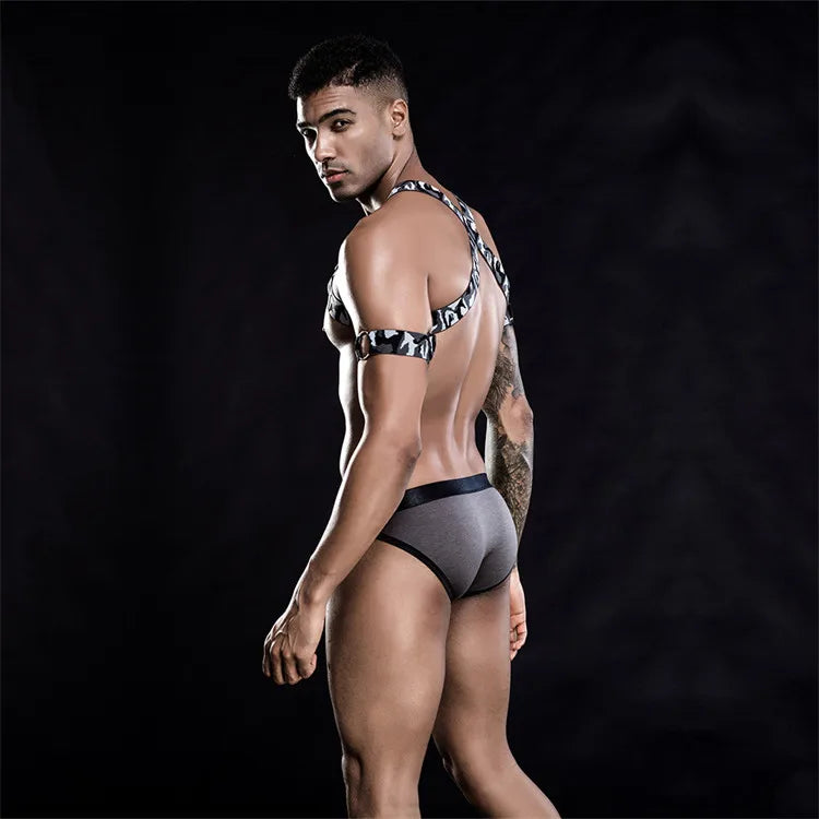 Body Harness Set with Brief & Bracelets
