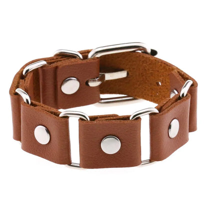 Faux Leather Wristband