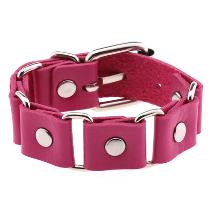 Faux Leather Wristband