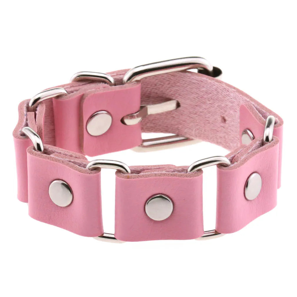 Faux Leather Wristband