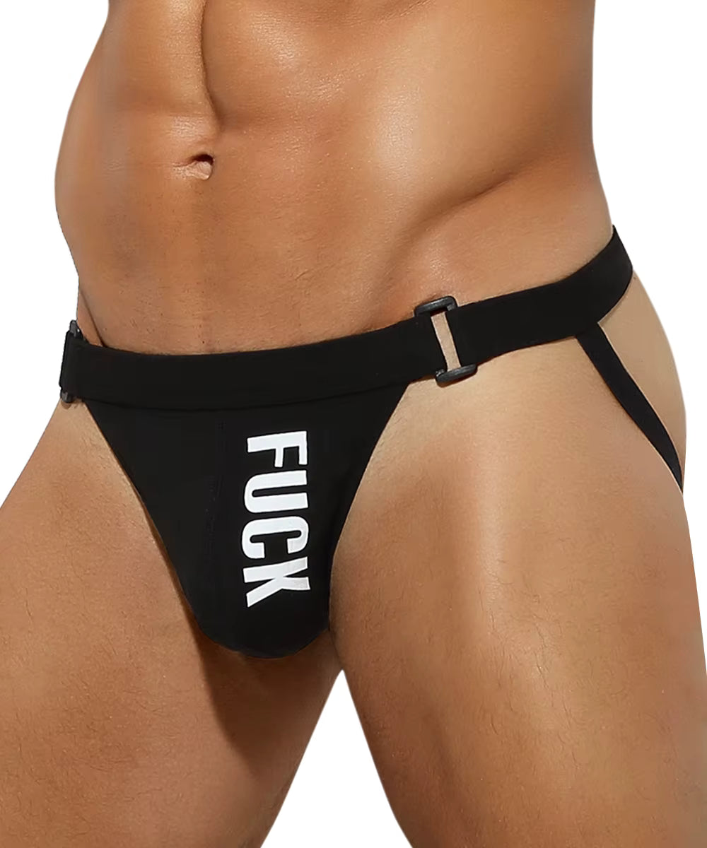Metal Buckle Jockstrap – 7 Colours | S–2XL | Cotton & Lycra