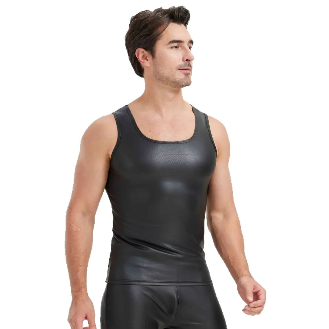 Kunstleren Tanktop en Short