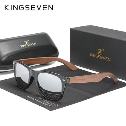 Handmade Wooden Polarised Sunglasses – 6 Colours | One Size | Walnut & Polycarbonate