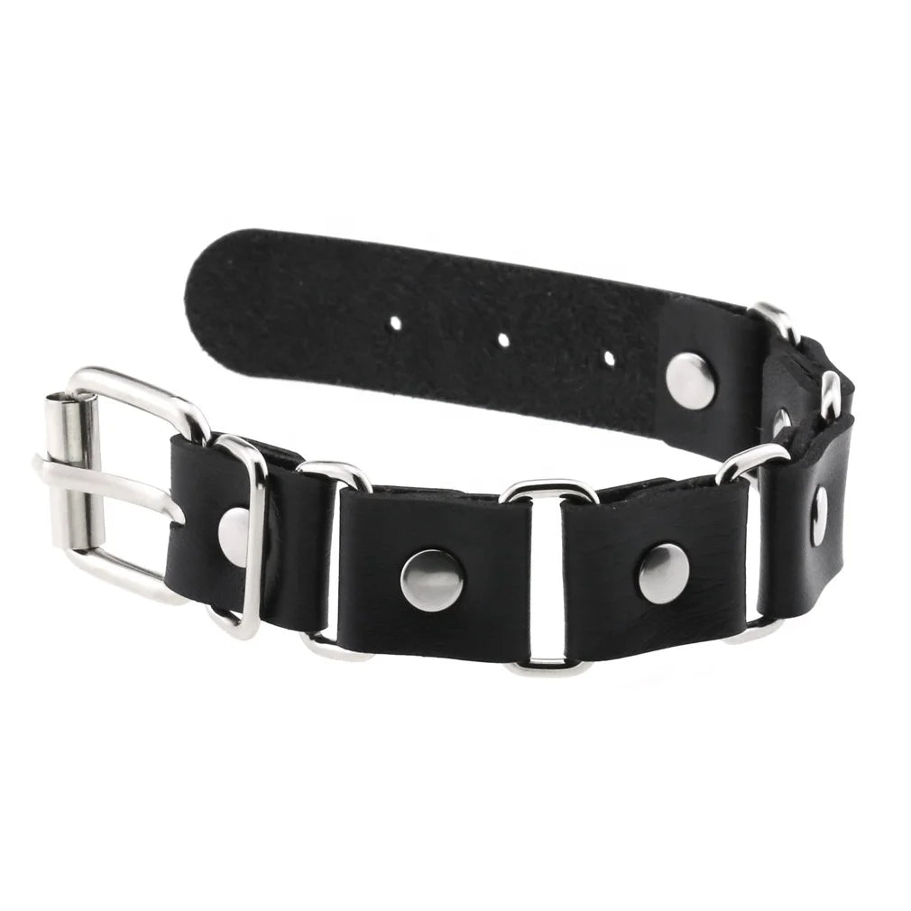 Faux Leather Wristband