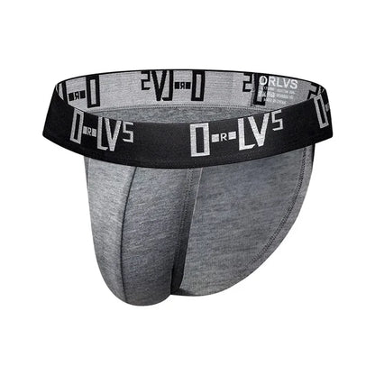 Men's Brief – Black, White & Gray | M–2XL | Cotton & Lycra