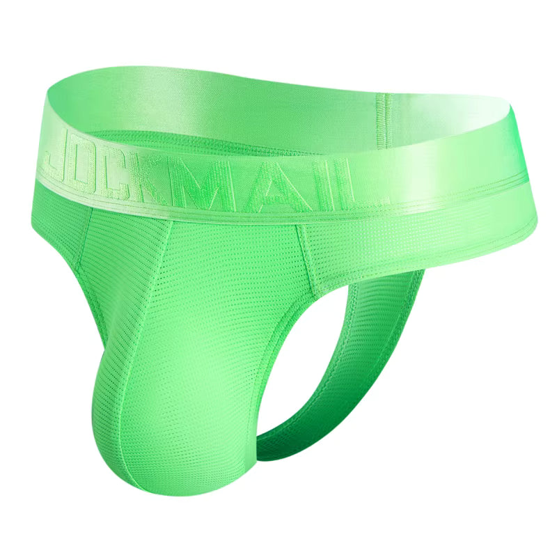 Colourful Waistband Thong – 9 Colours incl. Fluor | M–2XL | Nylon & Lycra