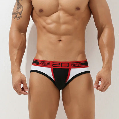 Colour Block Cotton Brief – 3 Colours | M–XXL | Cotton & Elastane