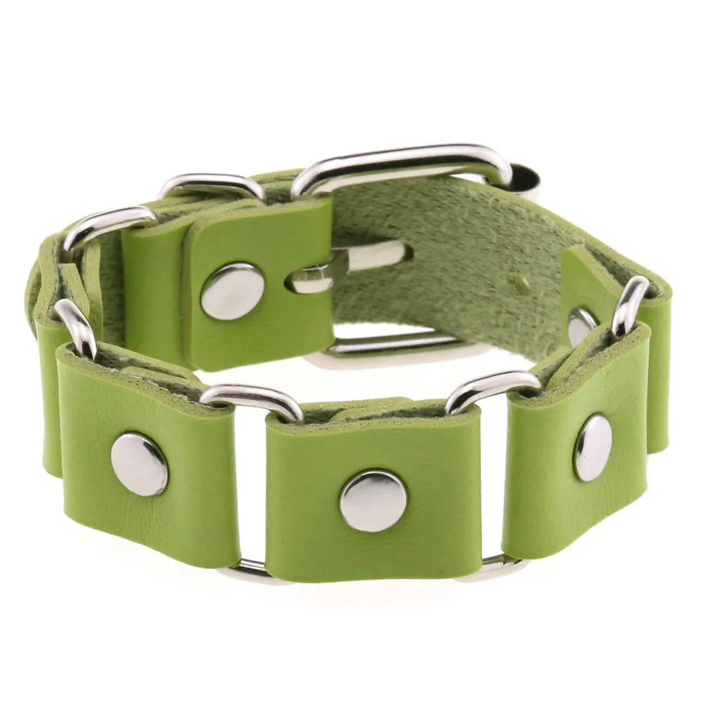 Faux Leather Wristband