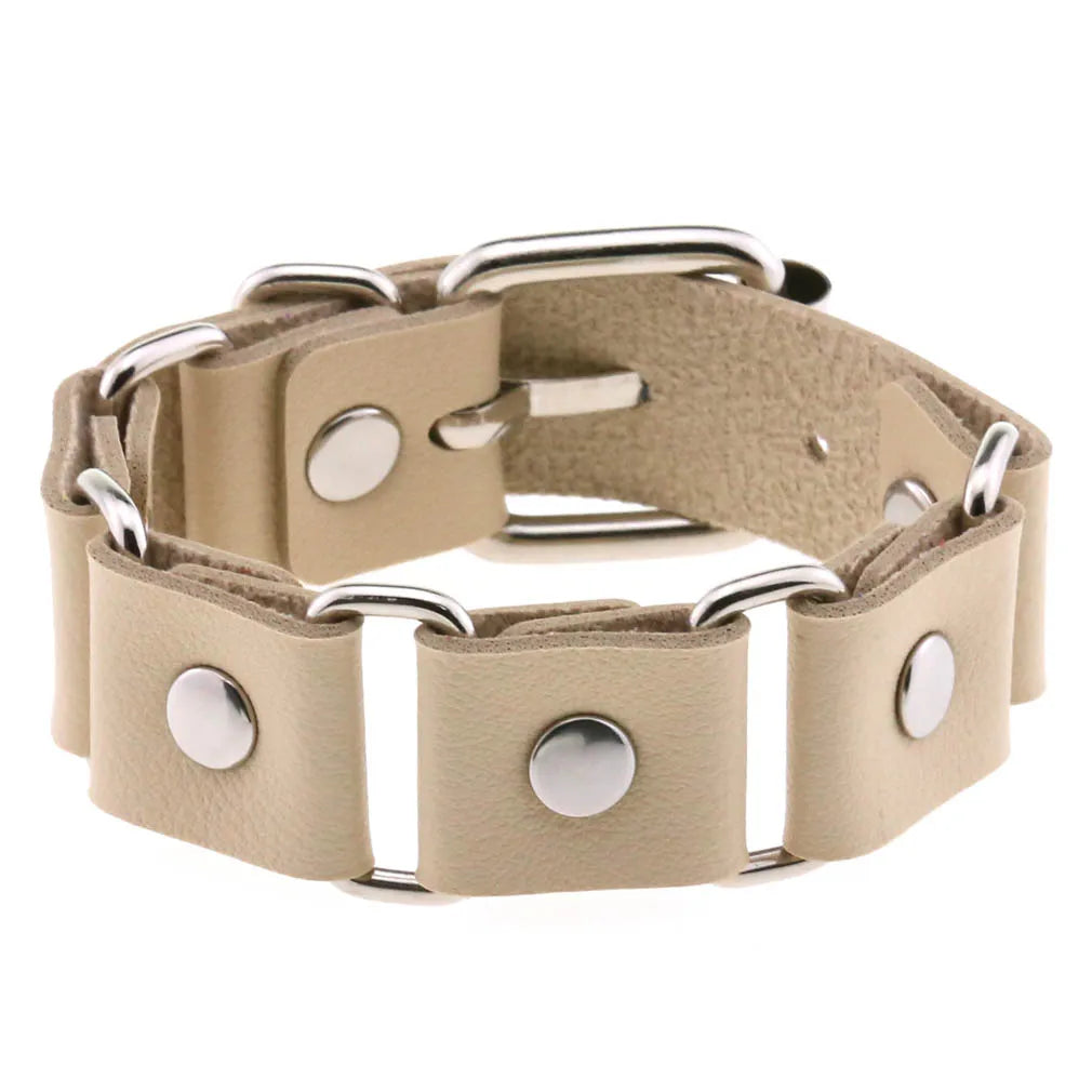 Faux Leather Wristband