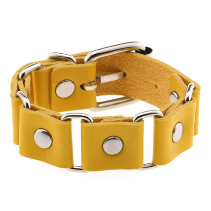 Faux Leather Wristband