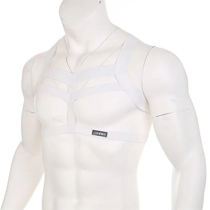 Elastic Body Chest Harness 🌈 Rainbow & Solid Colors