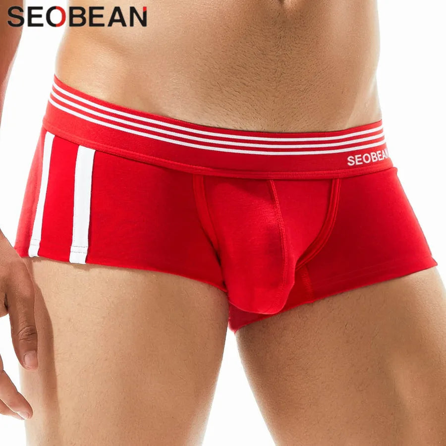 Cotton Boxer Briefs – 5 Colours | M–2XL | Cotton & Spandex