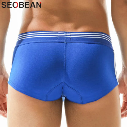Cotton Boxer Briefs – 5 Colours | M–2XL | Cotton & Spandex