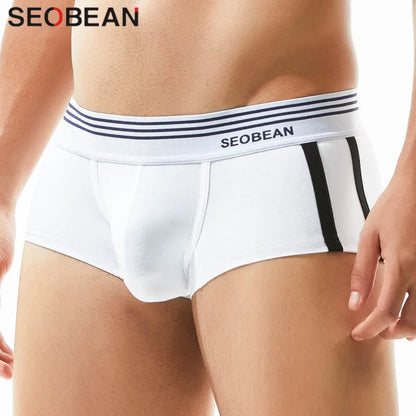 Cotton Boxer Briefs – 5 Colours | M–2XL | Cotton & Spandex