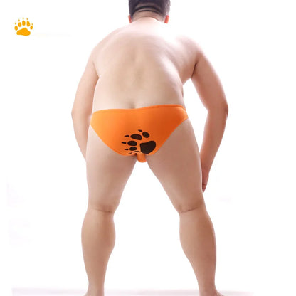 Low-Waist Bear Claw Briefs – 4 Colours | M–2XL | Cotton