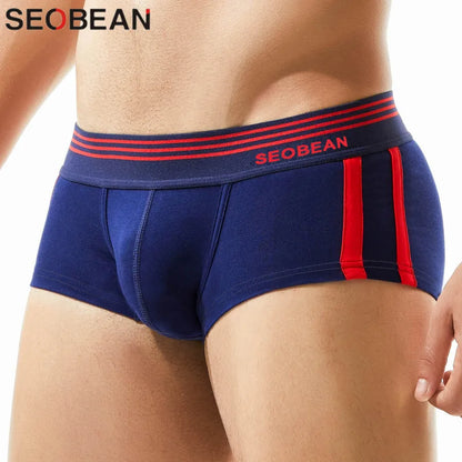 Cotton Boxer Briefs – 5 Colours | M–2XL | Cotton & Spandex