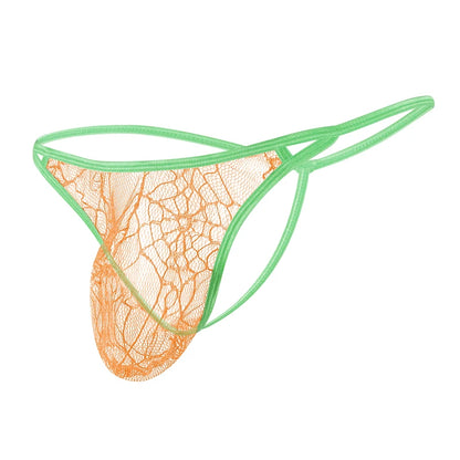 Men's Spider Mesh Transparent Thong – Sexy G-String Jockstrap Underwear | S–XL