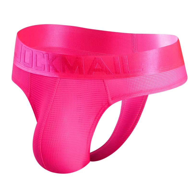 Colourful Waistband Thong – 9 Colours incl. Fluor | M–2XL | Nylon & Lycra