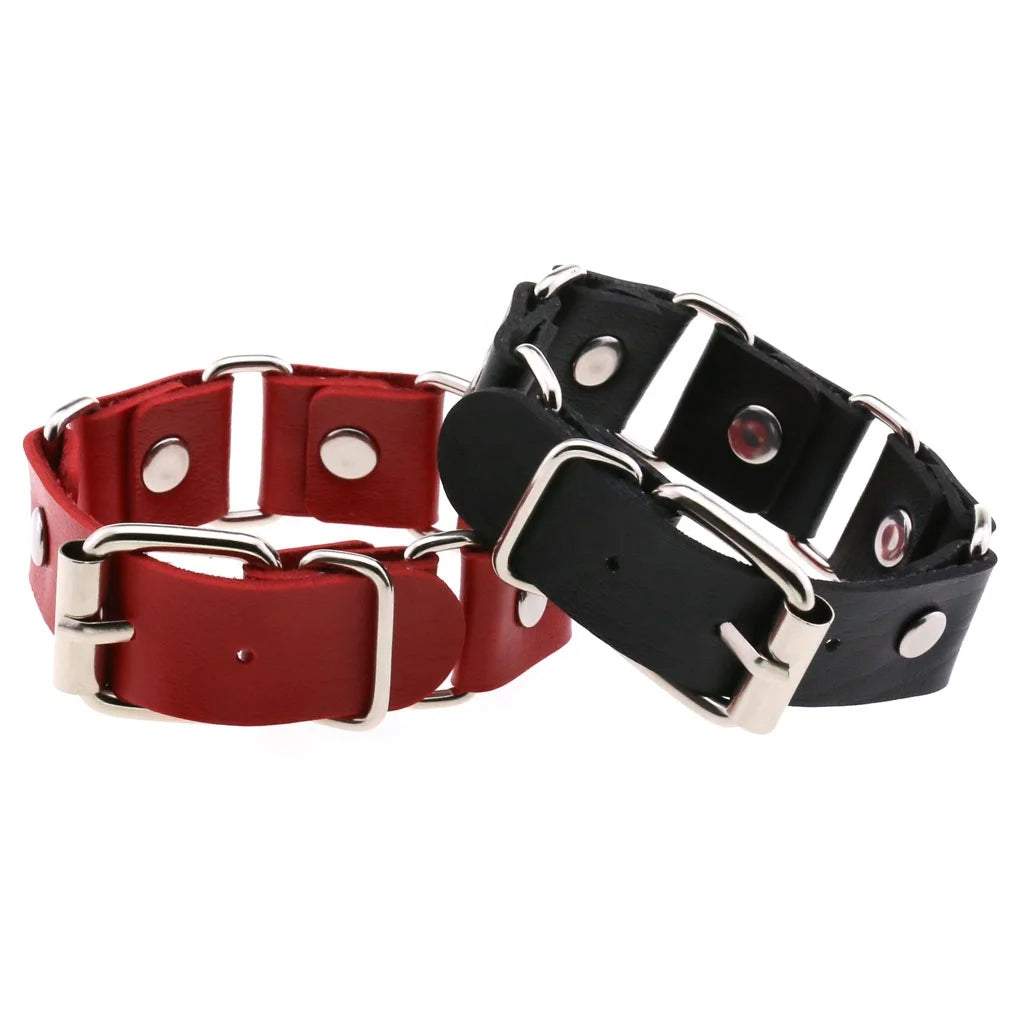 Faux Leather Wristband