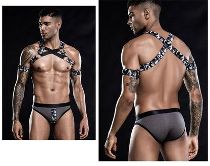 Body Harness Set with Brief & Bracelets