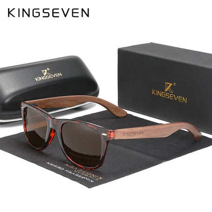 Handmade Wooden Polarised Sunglasses – 6 Colours | One Size | Walnut & Polycarbonate