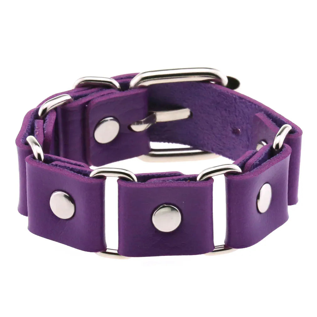 Faux Leather Wristband