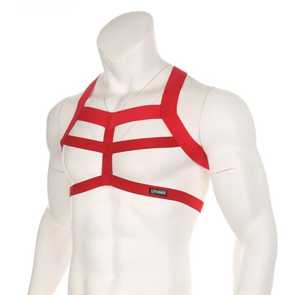 Elastic Body Chest Harness 🌈 Rainbow & Solid Colors