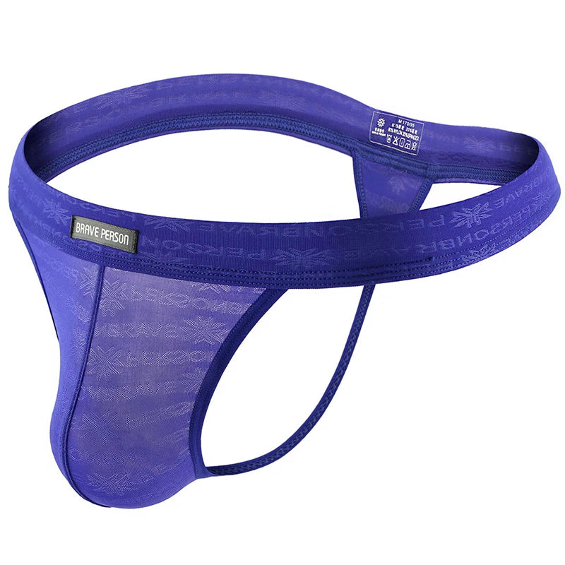 Sheer Mesh Thong – 4 Colours | S–XL | Nylon