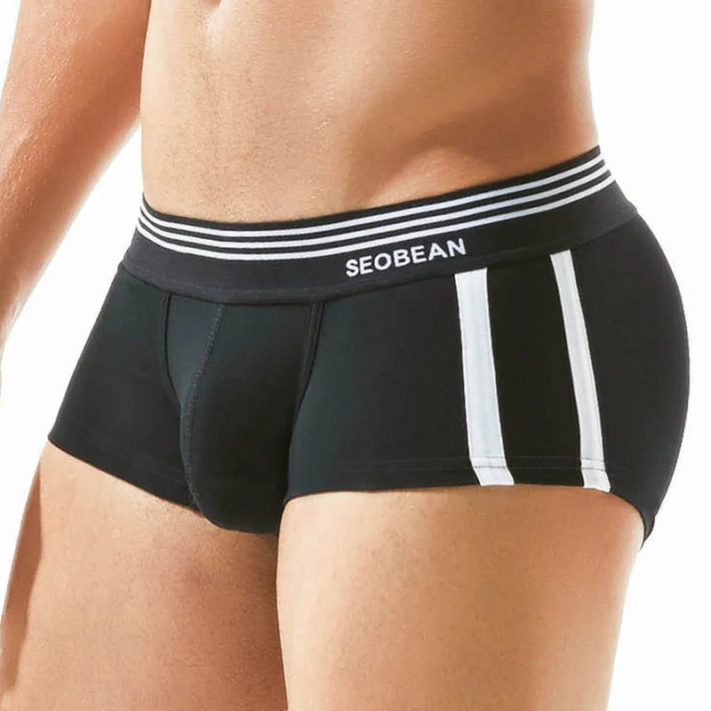 Cotton Boxer Briefs – 5 Colours | M–2XL | Cotton & Spandex