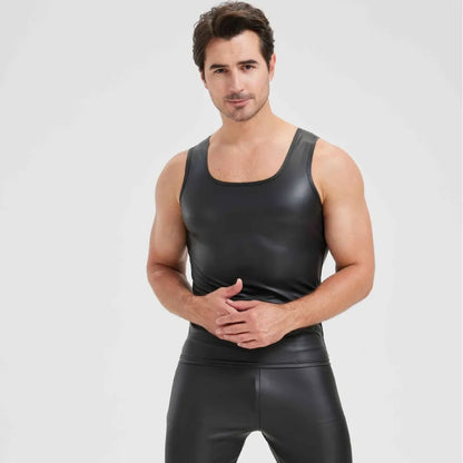 Kunstleren Tanktop en Short