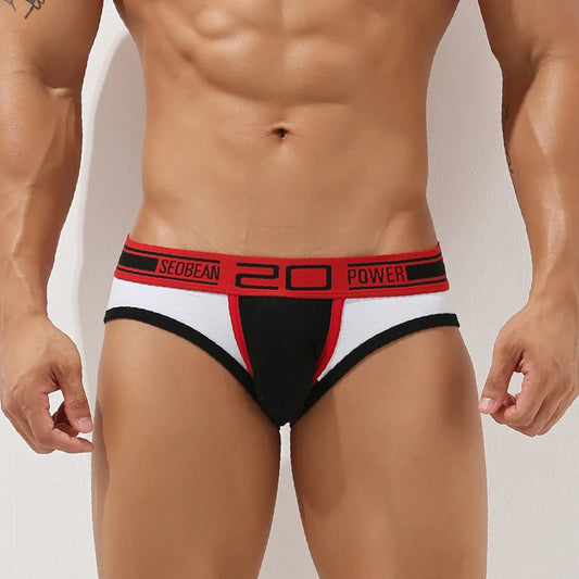 Colour Block Cotton Brief – 3 Colours | M–XXL | Cotton & Elastane