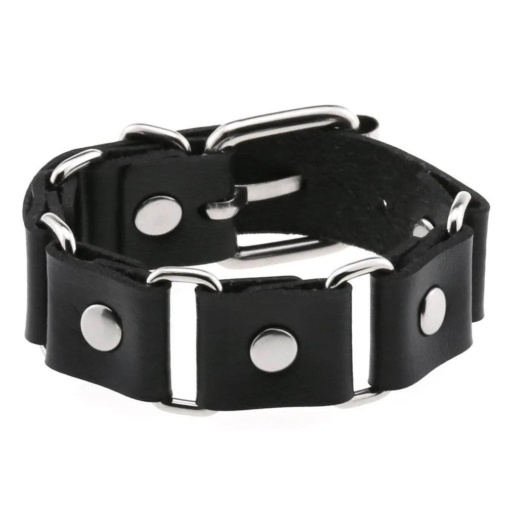 Faux Leather Wristband