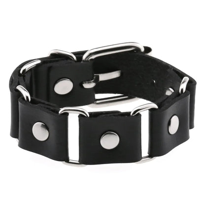 Faux Leather Wristband