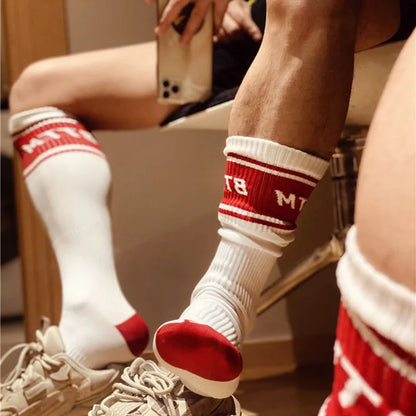Sports Crew Socks – 6 Colours | One Size 38–44 | Polyester & Elastane